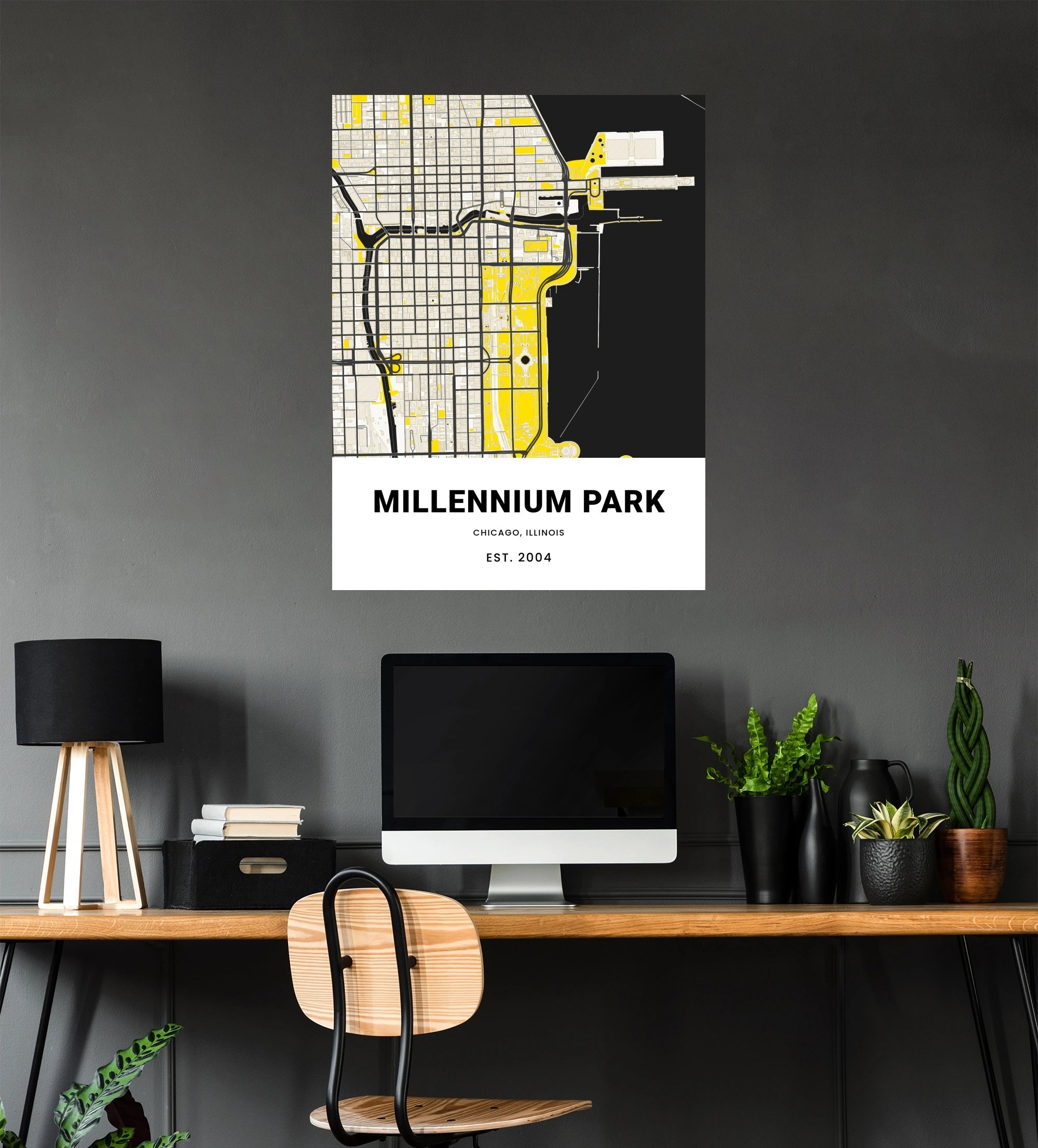 Millenium Park Poster Street Map Custom Design By You   Artwork Preview 86307dbf Ab53 4a20 B6fc C7510821c7fd 712 .webp